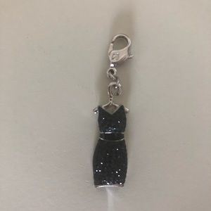 Black and silver black dress Swarovski charm